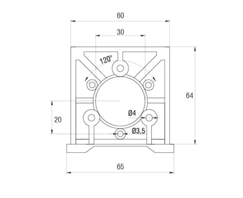 50B Flanş teknik çizim