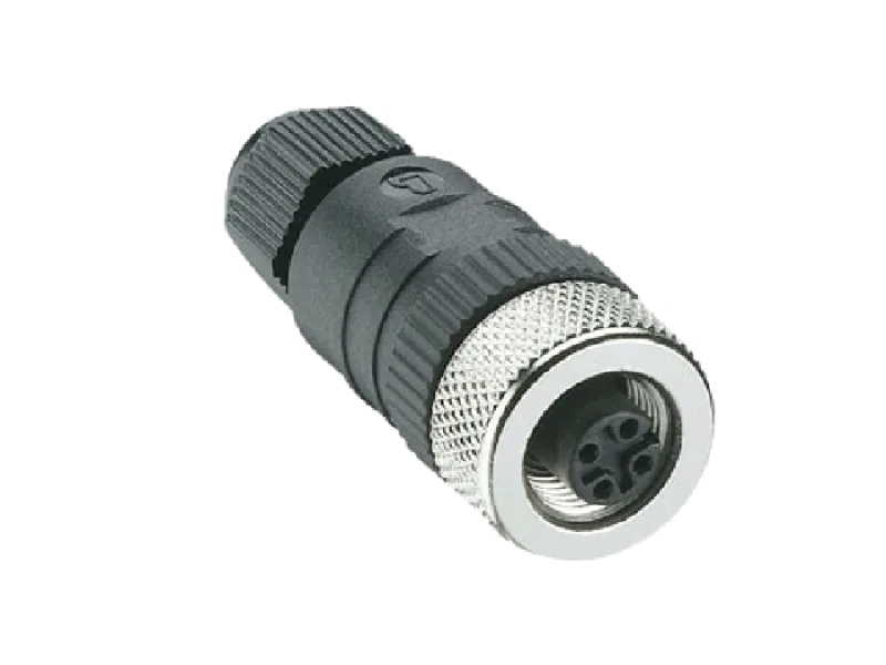FNC M12 5 Pin Seyyar Tipi Dişi Konnektör