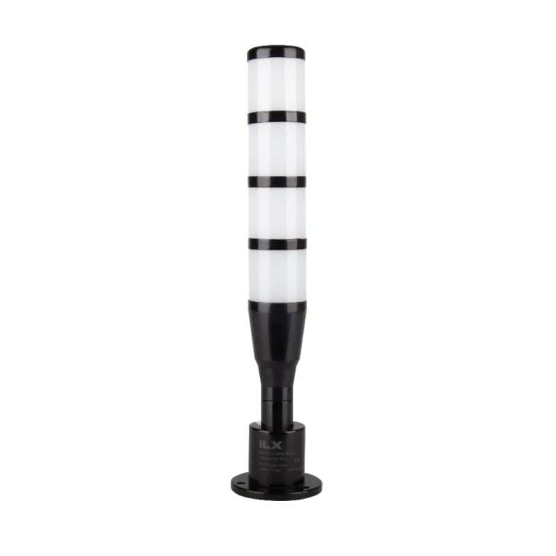 İLX – Ø50 T5 PRO BLACK Serisi Işıklı Kolon – İkaz Lambası – 4 Katlı