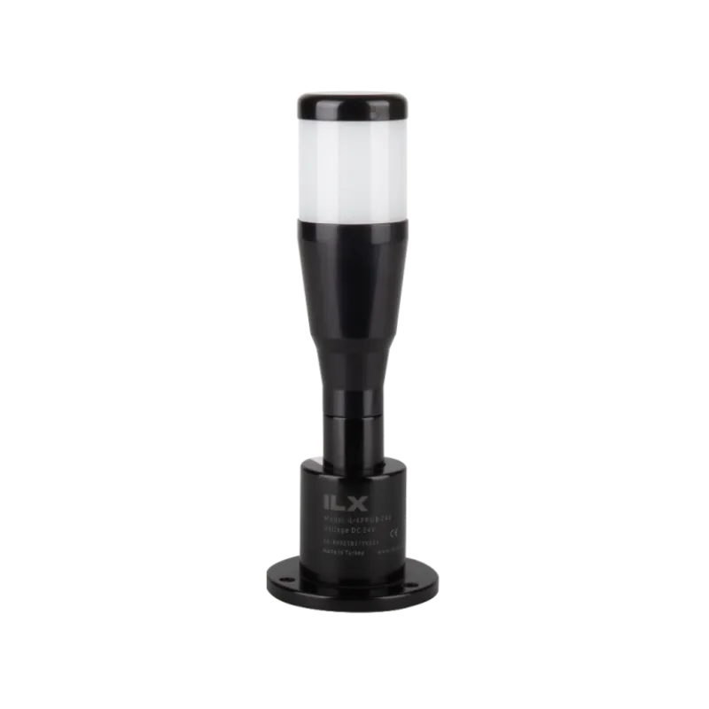 İLX – Ø50 T5 PRO BLACK Serisi Işıklı Kolon – İkaz Lambası – 1 Katlı