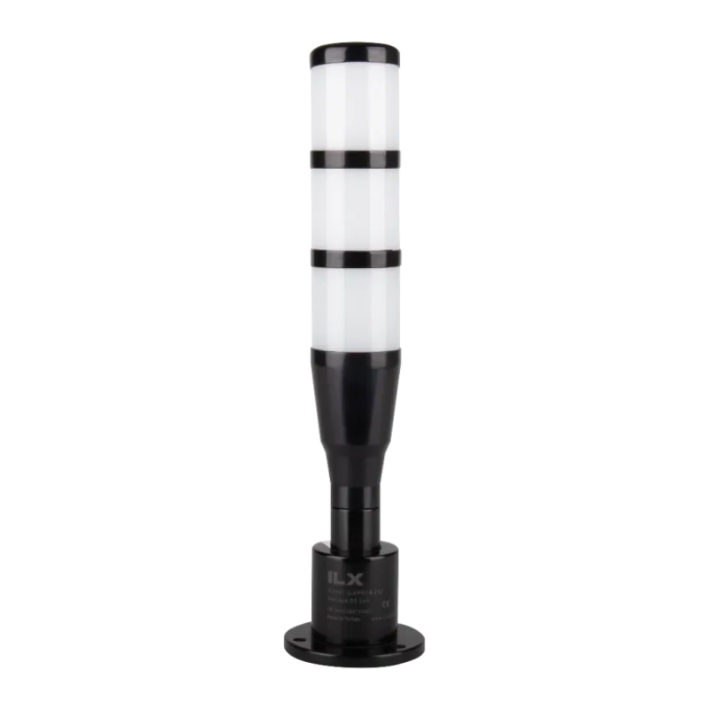 İLX – Ø50 T5 PRO BLACK Serisi Işıklı Kolon – İkaz Lambası – 3 Katlı